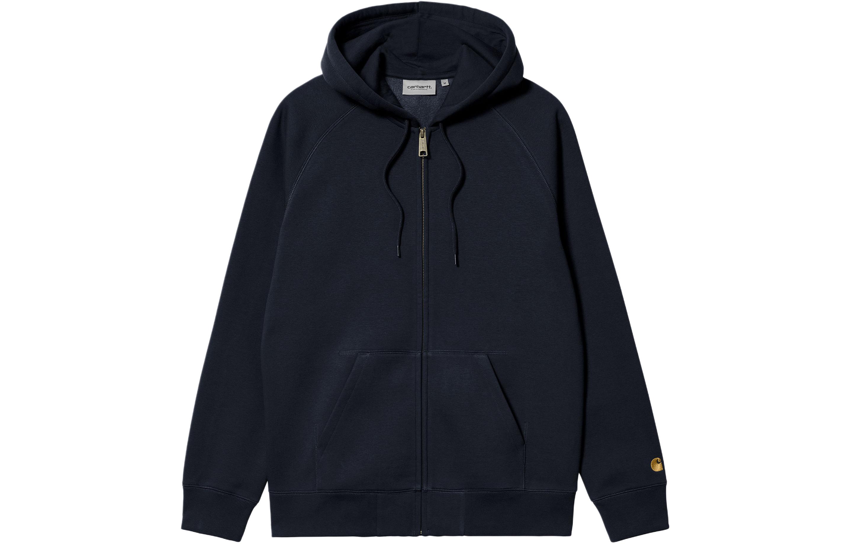 Carhartt WIP SS24 Hooded Chase Jacket Navy Blue - Zip, Logo Embroidery I033664-00H-XX 圖 2