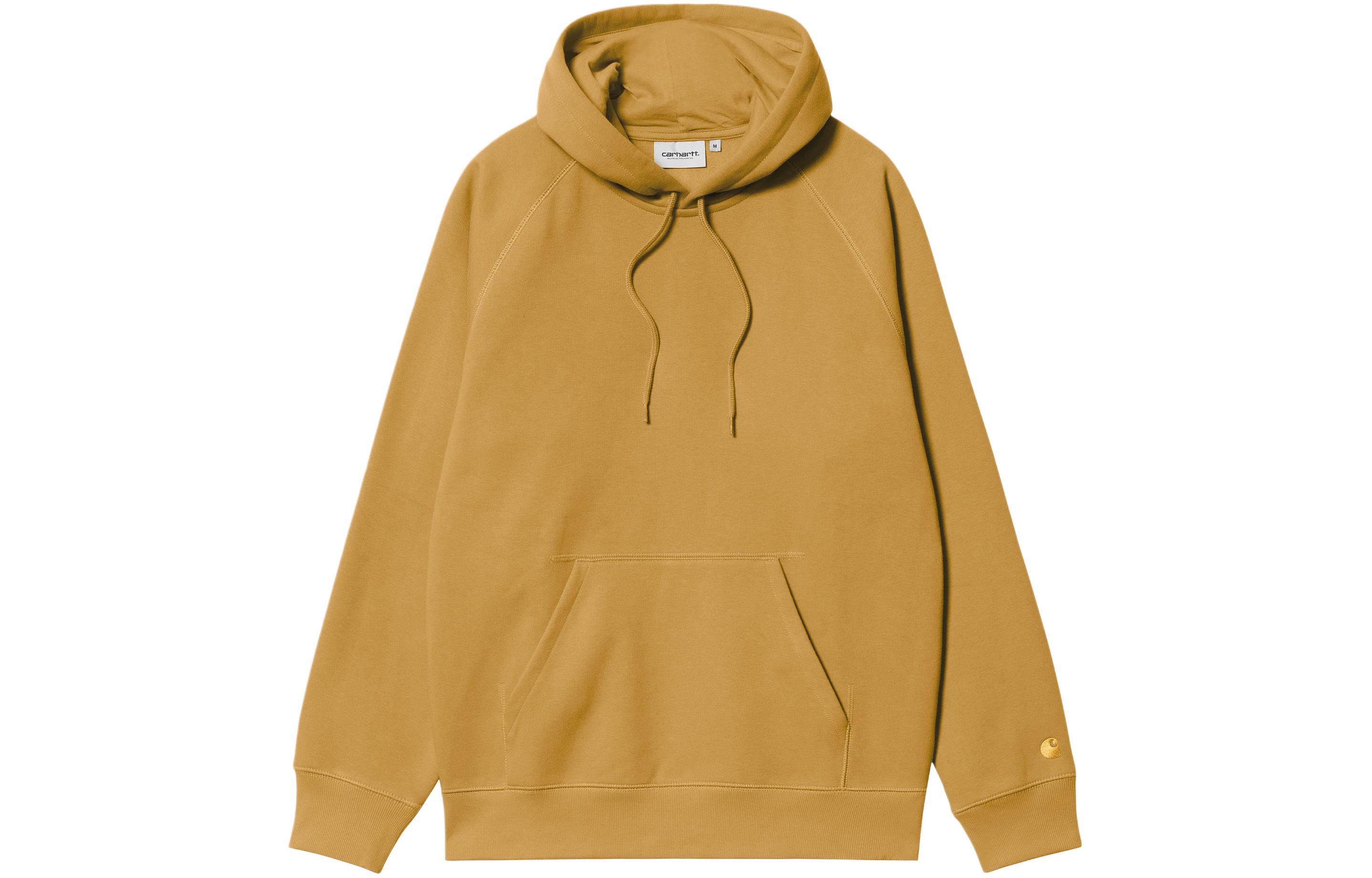 Carhartt WIP SS24 Hooded Chase Sweat Heavyweight Hoodie - Ginger Yellow I033661-22J-XX