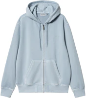 Carhartt WIP SS24 Hooded Duster Script Jacket Sky Blue Unisex Hoodie Jacket I033619-0W9-GD Carhartt WIP SS24 Hooded Duster Script Jacket Sky Blue Unisex Hoodie Jacket I033619-0W9-GD