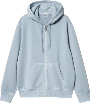 칼하트 WIP SS24 후드 더스터 스크립트 재킷 스카이블루 유니섹스 후디 재킷 I033619-0W9-GD Buy 칼하트 WIP SS24 후드 더스터 스크립트 재킷 스카이블루 유니섹스 후디 재킷 I033619-0W9-GD