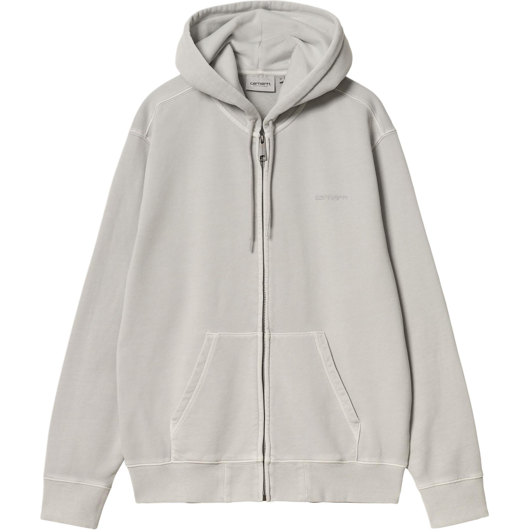 Carhartt WIP SS24 Hooded Duster Script Jacket Unisex Loose Fit - Basalt Grey. I033619-29J-GD