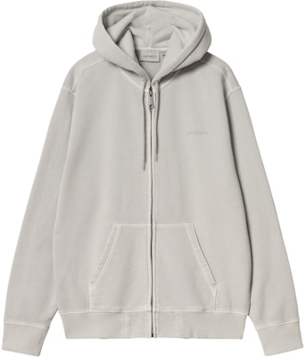 Carhartt WIP SS24 Hooded Duster Script Jacket Unisex Loose Fit - Basalt Grey. I033619-29J-GD Order Carhartt WIP SS24 Hooded Duster Script Jacket Unisex Loose Fit - Basalt Grey. I033619-29J-GD