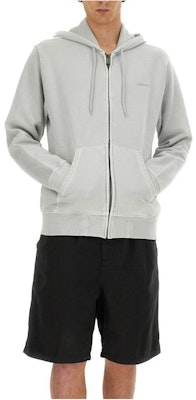 Carhartt WIP SS24 Hooded Duster Script Jacket Unisex Loose Fit - Basalt Grey. I033619-29J-GD Shop Carhartt WIP SS24 Hooded Duster Script Jacket Unisex Loose Fit - Basalt Grey. I033619-29J-GD