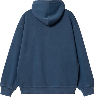 Carhartt WIP SS24 Hooded Nelson Jacket Blue Unisex Relaxed Fit Full Zip. I033064-1ZF-GD Lookbook Carhartt WIP SS24 Hooded Nelson Jacket Blue Unisex Relaxed Fit Full Zip. I033064-1ZF-GD