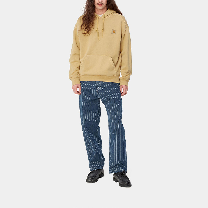 Carhartt WIP SS24 Hooded Nelson Kangaroo Pocket Sweatshirt Unisex - Khaki I029963-1YH-GD 圖 4