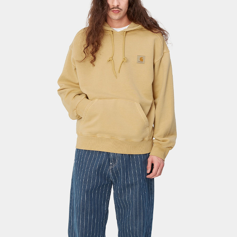 Carhartt WIP SS24 Hooded Nelson Kangaroo Pocket Sweatshirt Unisex - Khaki I029963-1YH-GD 圖 5