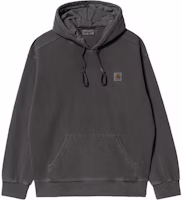 Carhartt WIP SS24 Hooded Nelson Sweatshirt Unisex Dark Grey Kangaroo Pocket. I029963-98-GD Carhartt WIP SS24 Hooded Nelson Sweatshirt Unisex Dark Grey Kangaroo Pocket. I029963-98-GD