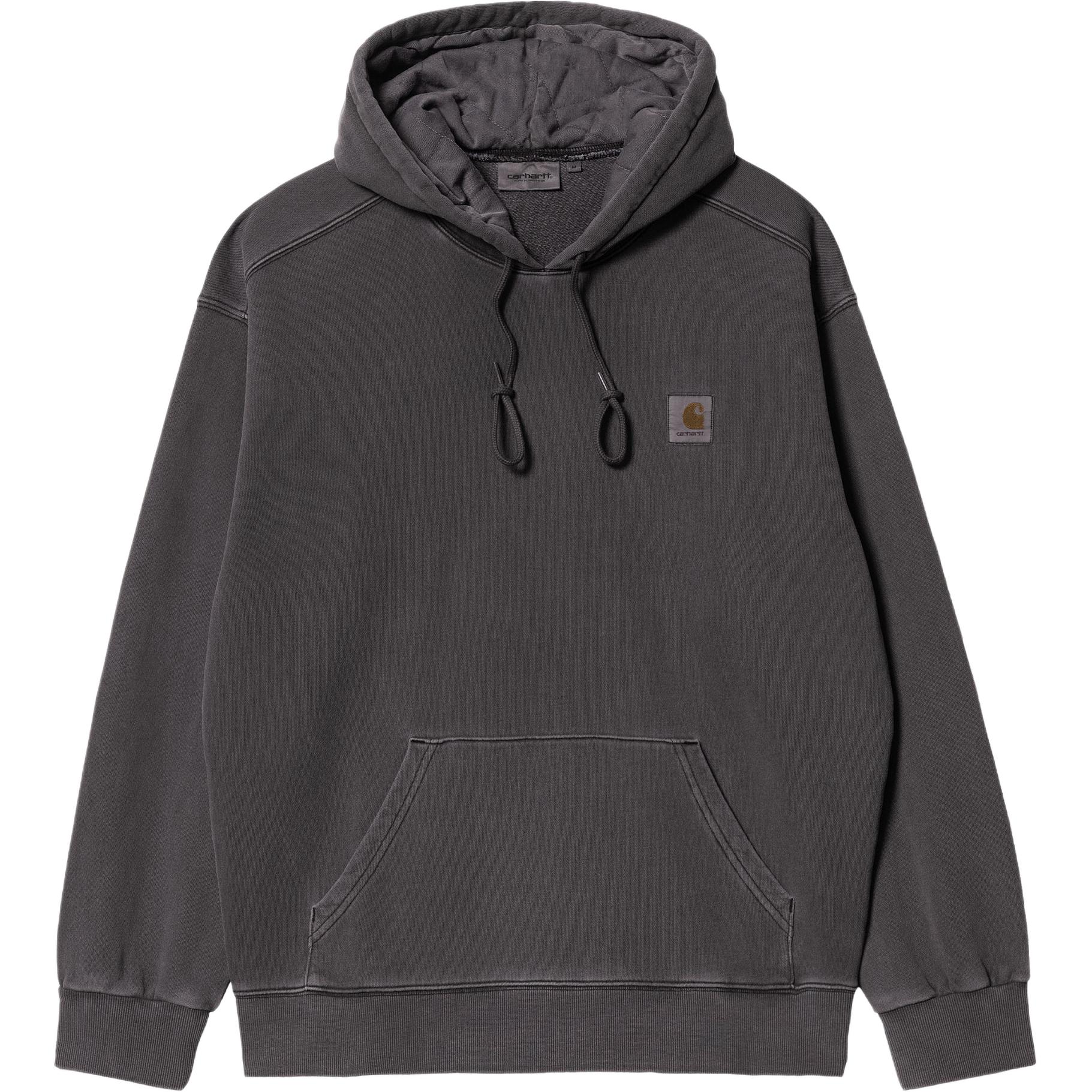 Order Carhartt WIP SS24连帽Nelson卫衣 男女同款 深灰色袋鼠口袋. I029963-98-GD