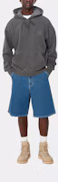 Shop Carhartt WIP SS24連帽Nelson男女款深灰色袋鼠口袋衛衣。 I029963-98-GD