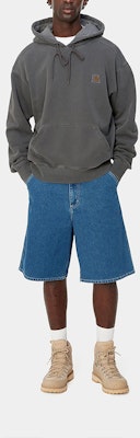 Carhartt WIP SS24连帽Nelson卫衣 男女同款 深灰色袋鼠口袋. I029963-98-GD Shop Carhartt WIP SS24连帽Nelson卫衣 男女同款 深灰色袋鼠口袋. I029963-98-GD