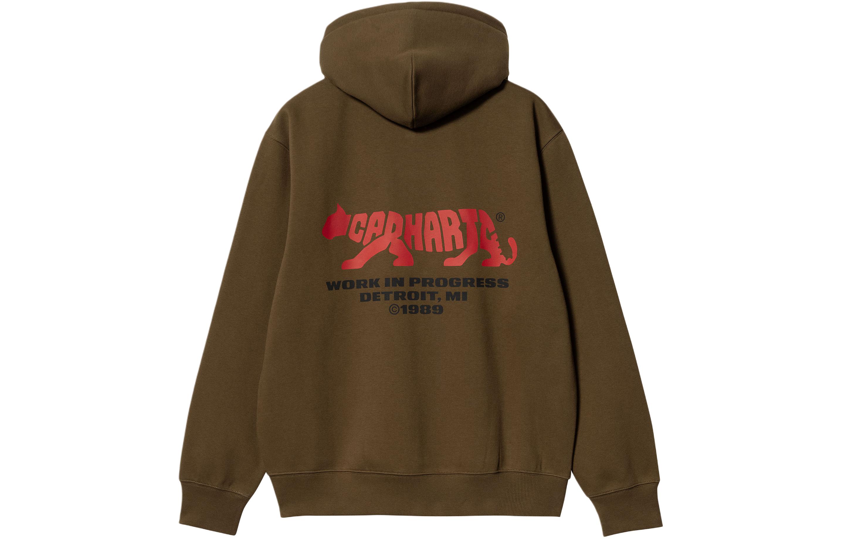 Carhartt WIP SS24 Hooded Rocky Script Sweatshirt Unisex Brown I033241-1ZD-XX