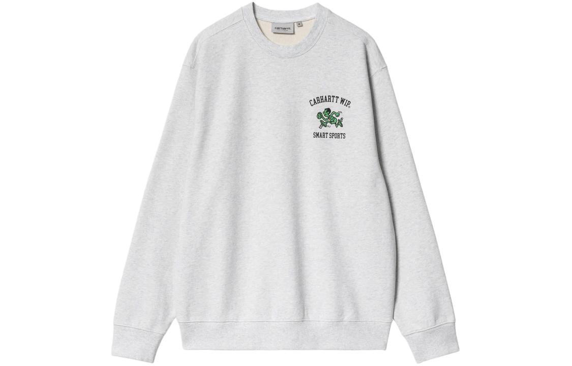 Carhartt WIP SS24 Logo Crewneck Sweatshirt Unisex Light Gray I033239-482-XX