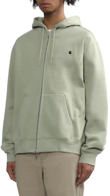 Carhartt WIP SS24 Baju Sejuk Zip-Up Logo Sulam Unisex Hijau Lumut CHXJKF23A047L-GRL Shop Carhartt WIP SS24 Baju Sejuk Zip-Up Logo Sulam Unisex Hijau Lumut CHXJKF23A047L-GRL