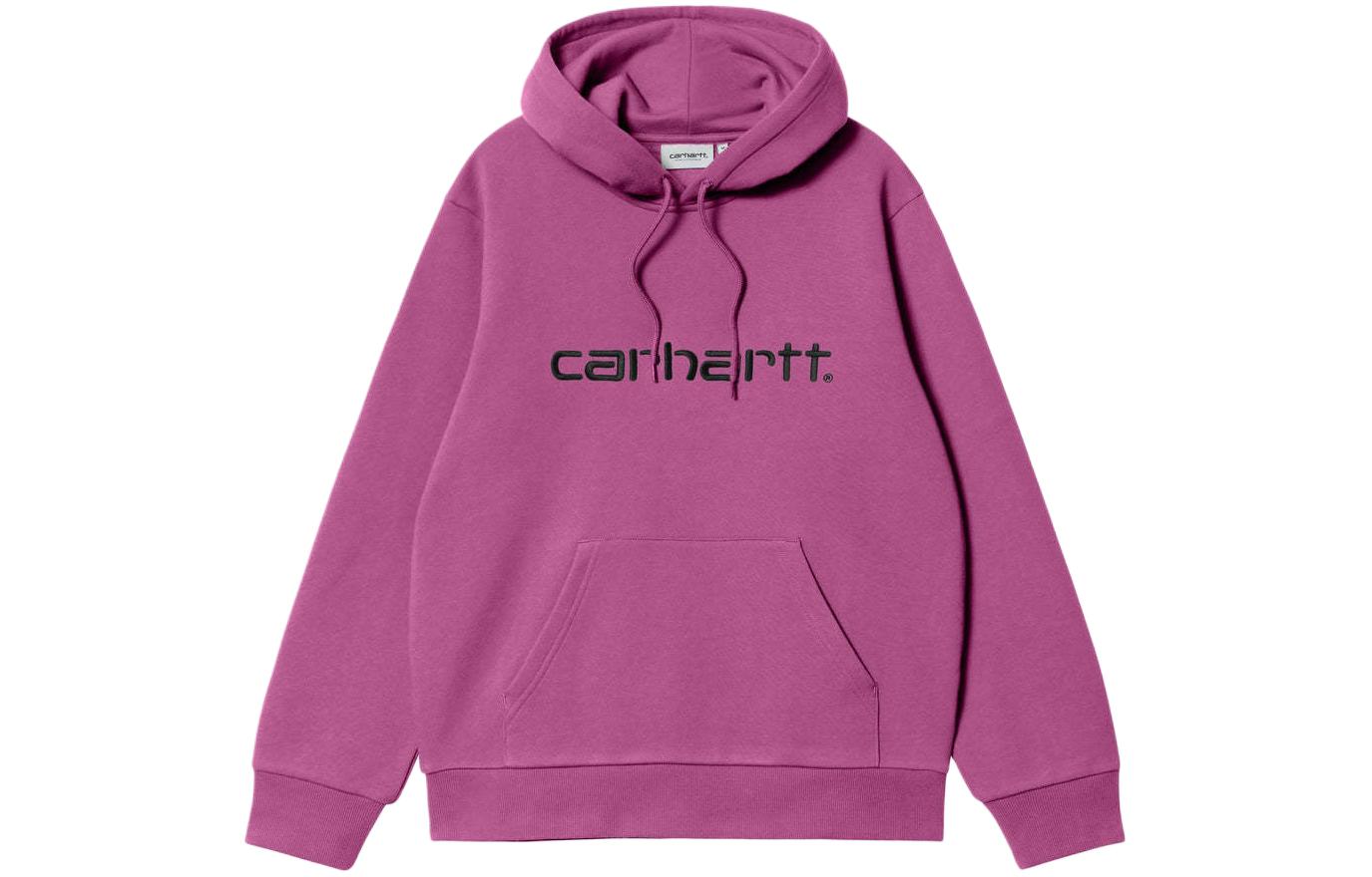 Carhartt WIP SS24 Loose-Fit Graphic Embroidered Hoodie Magenta I030547-22F-XX