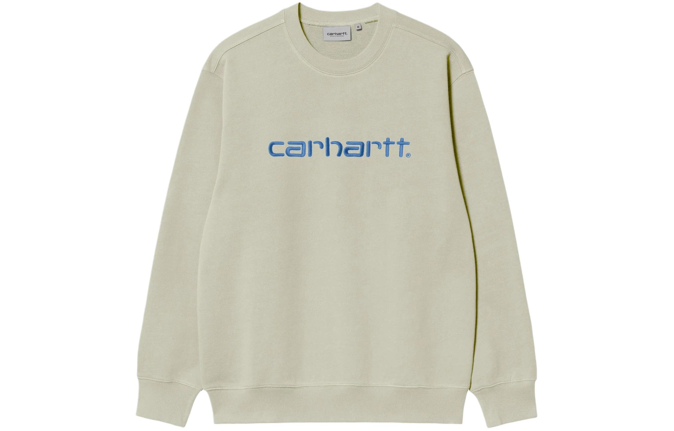 Carhartt WIP SS24 Loose Fit Pullover Crewneck Sweatshirt Green for Men I030546-24G-XX