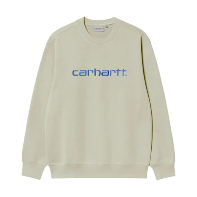 Carhartt WIP SS24 Loose Fit Pullover Crewneck Sweatshirt Green for Men I030546-24G-XX
