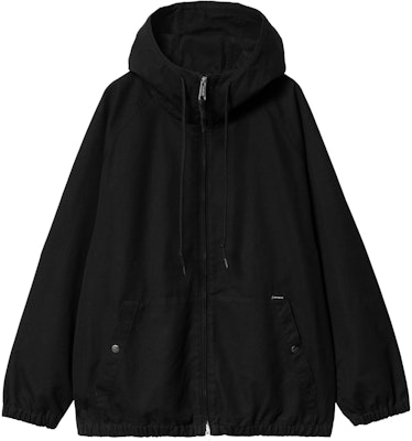 Carhartt WIP SS24 Madock Jaket Unisex Hitam Relaxed Fit dengan Label Bendera & Zip. I032982-89-06 Buy Carhartt WIP SS24 Madock Jaket Unisex Hitam Relaxed Fit dengan Label Bendera & Zip. I032982-89-06