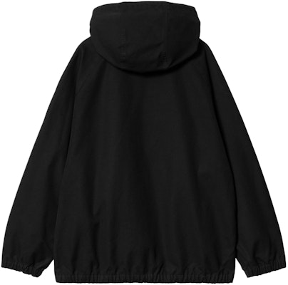 Carhartt WIP SS24 Madock Jaket Unisex Hitam Relaxed Fit dengan Label Bendera & Zip. I032982-89-06 Shop Carhartt WIP SS24 Madock Jaket Unisex Hitam Relaxed Fit dengan Label Bendera & Zip. I032982-89-06