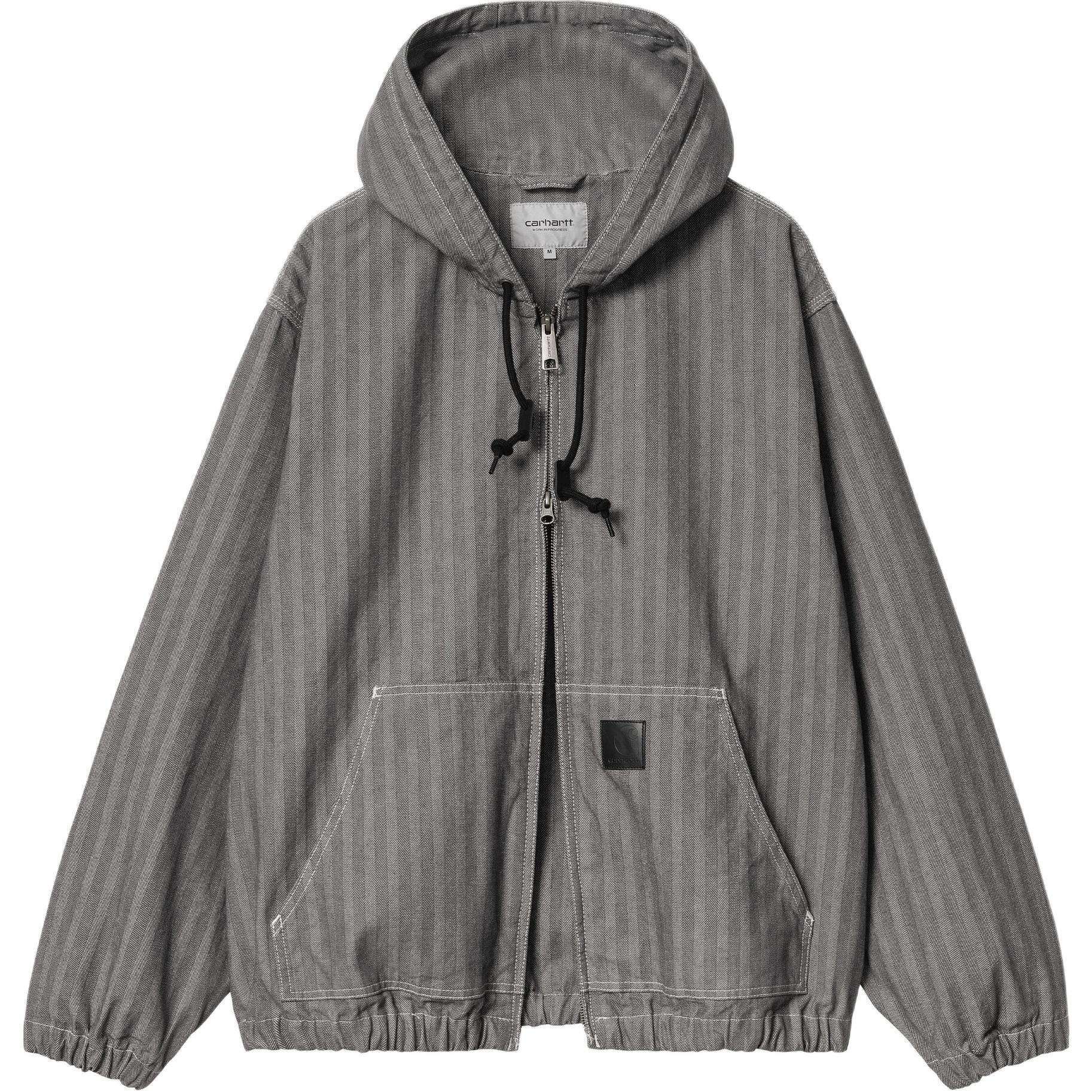 Order Carhartt WIP SS24 Menard Jacket Unisex Gray - Kangaroo Pocket, Contrast Stitch. I033574-91-02