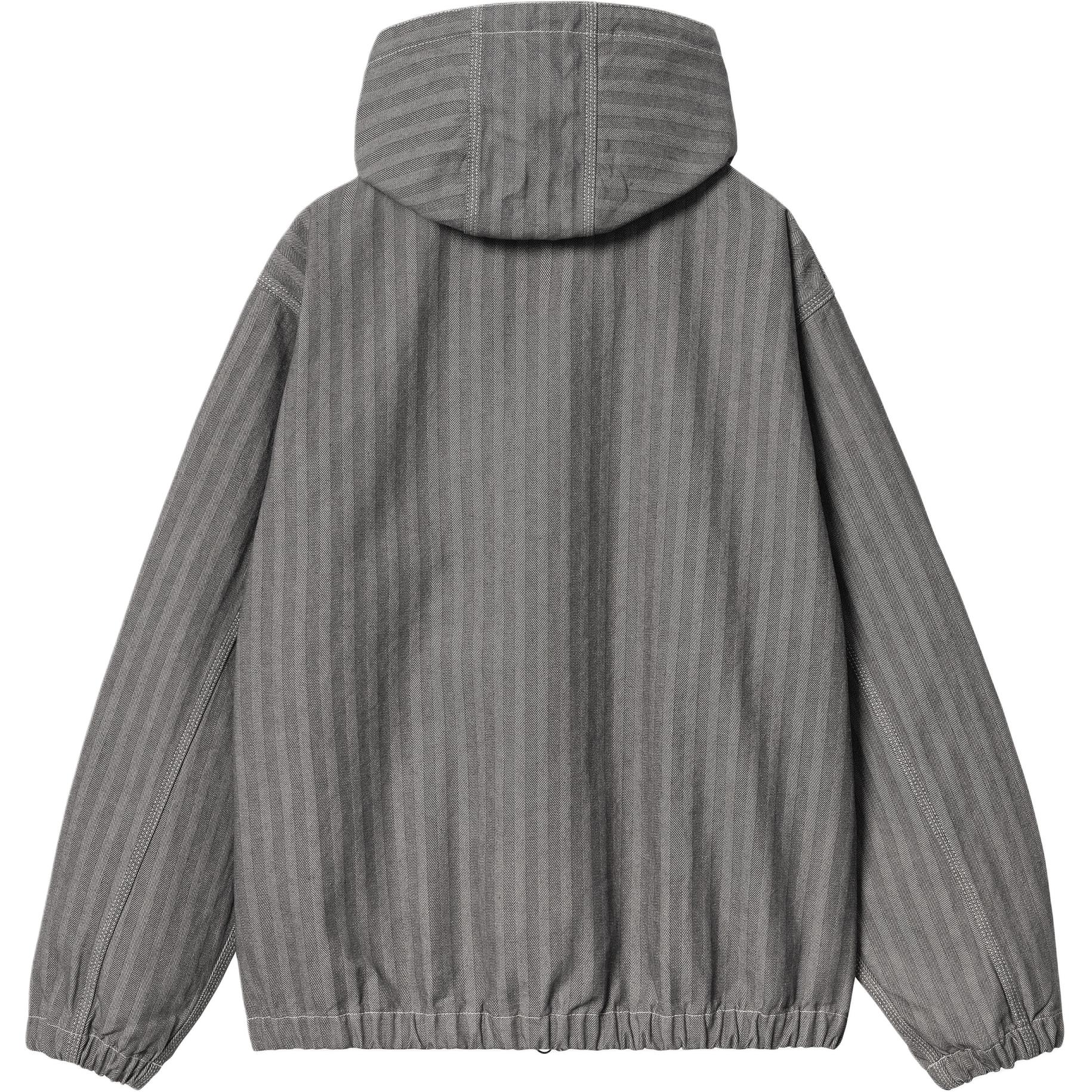 Lookbook Carhartt WIP SS24 Menard Jacket Unisex Gray - Kangaroo Pocket, Contrast Stitch. I033574-91-02