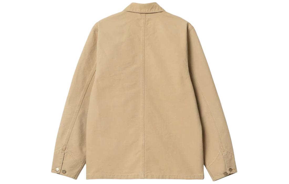 Lookbook Carhartt WIP SS24 Michigan Chore Coat Kuning Corduroy Jaket Kerja Gaya Vintage. I031519-25B-3K