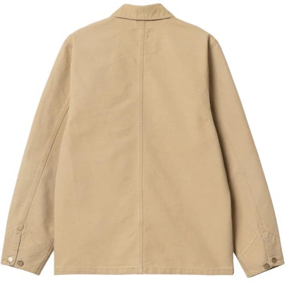 Carhartt WIP SS24 Michigan Chore Coat Kuning Corduroy Jaket Kerja Gaya Vintage. I031519-25B-3K Lookbook Carhartt WIP SS24 Michigan Chore Coat Kuning Corduroy Jaket Kerja Gaya Vintage. I031519-25B-3K