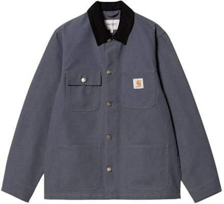 Carhartt WIP SS24 Chaqueta Michigan Chore Azul Marino Vintage Workwear. I031519-1YM-01 Buy Carhartt WIP SS24 Chaqueta Michigan Chore Azul Marino Vintage Workwear. I031519-1YM-01