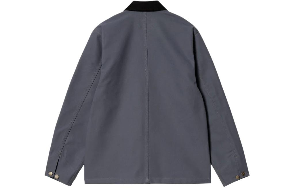 Lookbook Carhartt WIP SS24 Chaqueta Michigan Chore Azul Marino Vintage Workwear. I031519-1YM-01