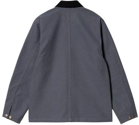 Carhartt WIP SS24 Chaqueta Michigan Chore Azul Marino Vintage Workwear. I031519-1YM-01 Lookbook Carhartt WIP SS24 Chaqueta Michigan Chore Azul Marino Vintage Workwear. I031519-1YM-01