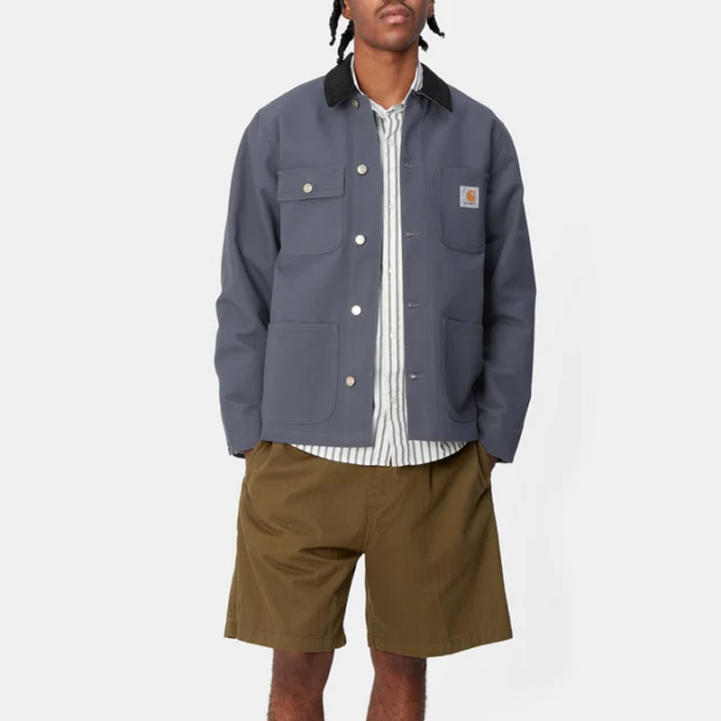 Purchase Carhartt WIP SS24 Chaqueta Michigan Chore Azul Marino Vintage Workwear. I031519-1YM-01