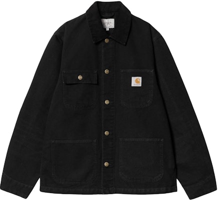Carhartt WIP SS24 Jaket Michigan Hitam Kerah Corduroy untuk Pria I031519-00E-3K Buy Carhartt WIP SS24 Jaket Michigan Hitam Kerah Corduroy untuk Pria I031519-00E-3K