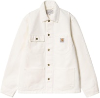 Carhartt WIP SS24 Michigan Coat Summer Men’s Off-White Jacket with Chest Pockets. I031519-0DJ-02 Carhartt WIP SS24 Michigan Coat Summer Men’s Off-White Jacket with Chest Pockets. I031519-0DJ-02