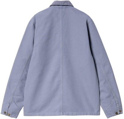 Carhartt WIP SS24 Michigan Jacket - Retro High-Neck Button-Up Gulf Blue. I031519-25A-3K Lookbook Carhartt WIP SS24 Michigan Jacket - Retro High-Neck Button-Up Gulf Blue. I031519-25A-3K
