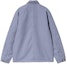 Lookbook Carhartt WIP SS24 Michigan Jacket - Retro High-Neck Button-Up Gulf Blue. I031519-25A-3K