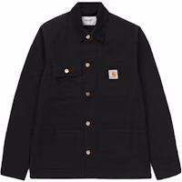 Carhartt WIP SS24 Michigan Jacket Black Corduroy Collar Vintage Menswear I026480-89-02 Carhartt WIP SS24 Michigan Jacket Black Corduroy Collar Vintage Menswear I026480-89-02