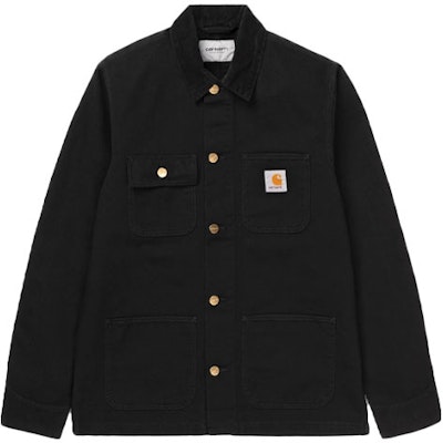 Carhartt WIP SS24 Michigan Jacket Black Corduroy Collar Vintage Menswear I026480-89-02 Buy Carhartt WIP SS24 Michigan Jacket Black Corduroy Collar Vintage Menswear I026480-89-02