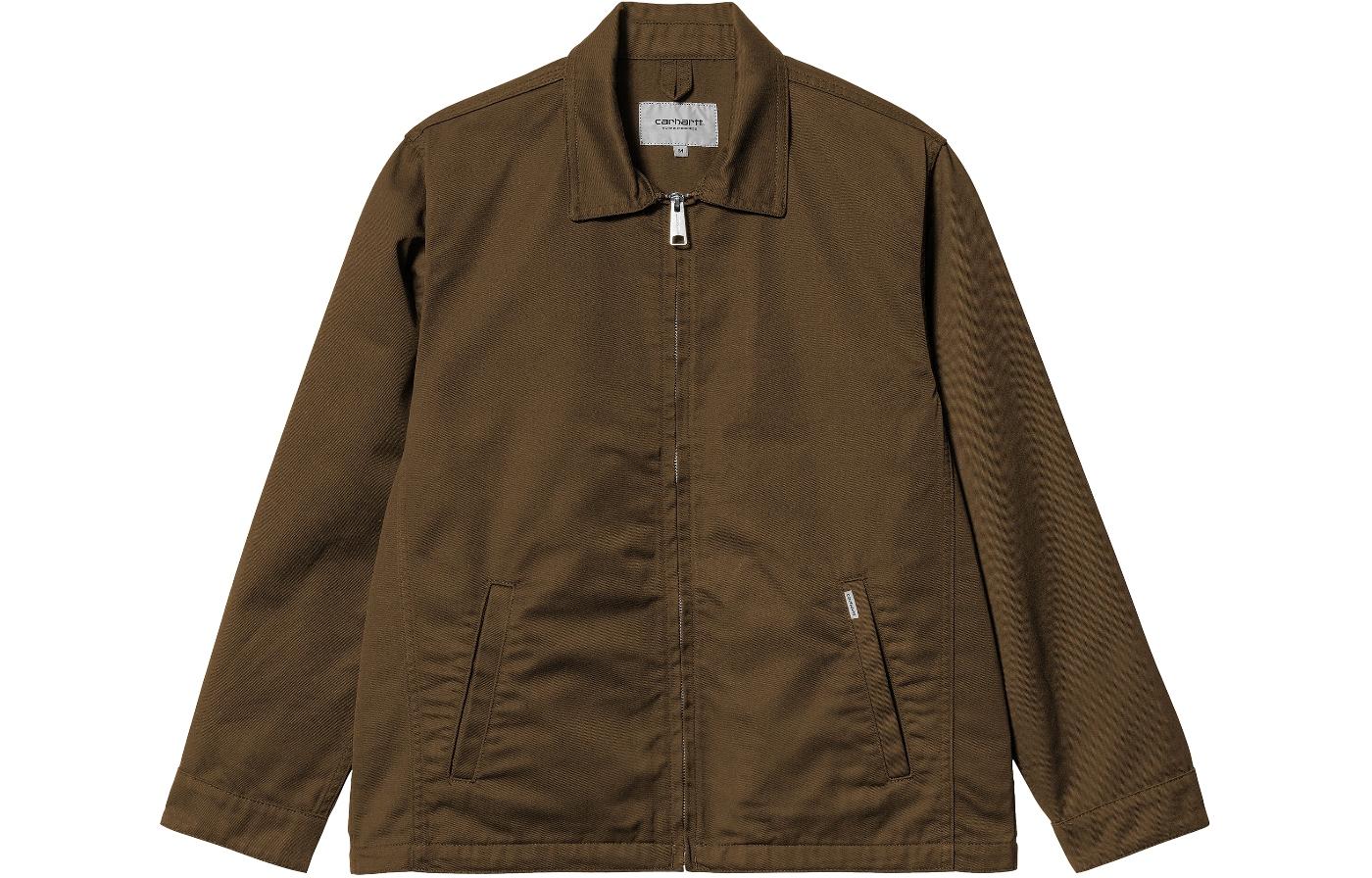 Carhartt WIP SS24 Modular Brown Zip-Up Collar Long Sleeve Jacket for Men I030612-1ZD-02 圖 2