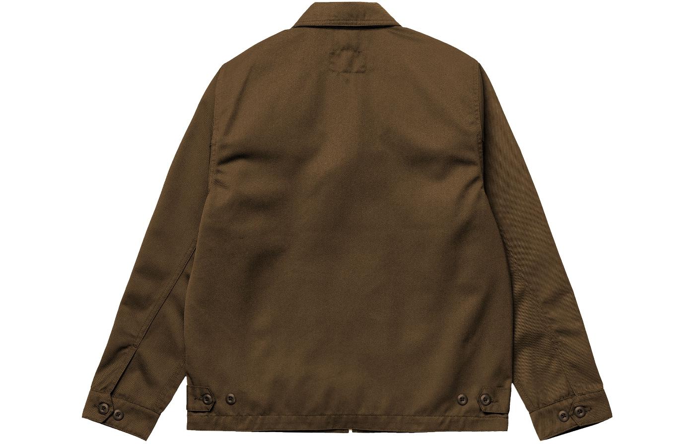 Carhartt WIP SS24 Modular Brown Zip-Up Collar Long Sleeve Jacket for Men I030612-1ZD-02 圖 3