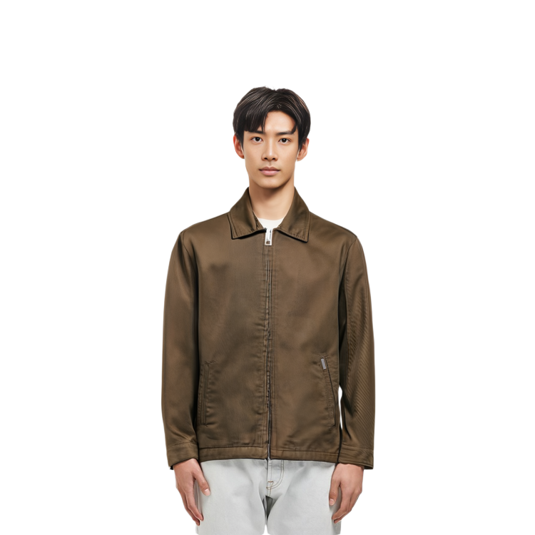 Carhartt WIP SS24 Modular Brown Zip-Up Collar Long Sleeve Jacket for Men I030612-1ZD-02 圖 4