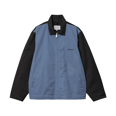 Carhartt WIP SS24 Module Script Embroidered Zip-Up Jacket Unisex Blue I032977-23M-01