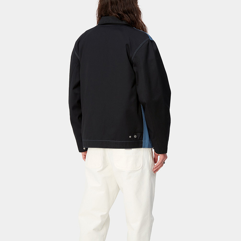 Carhartt WIP SS24 Module Script Embroidered Zip-Up Jacket Unisex Blue I032977-23M-01 圖 6