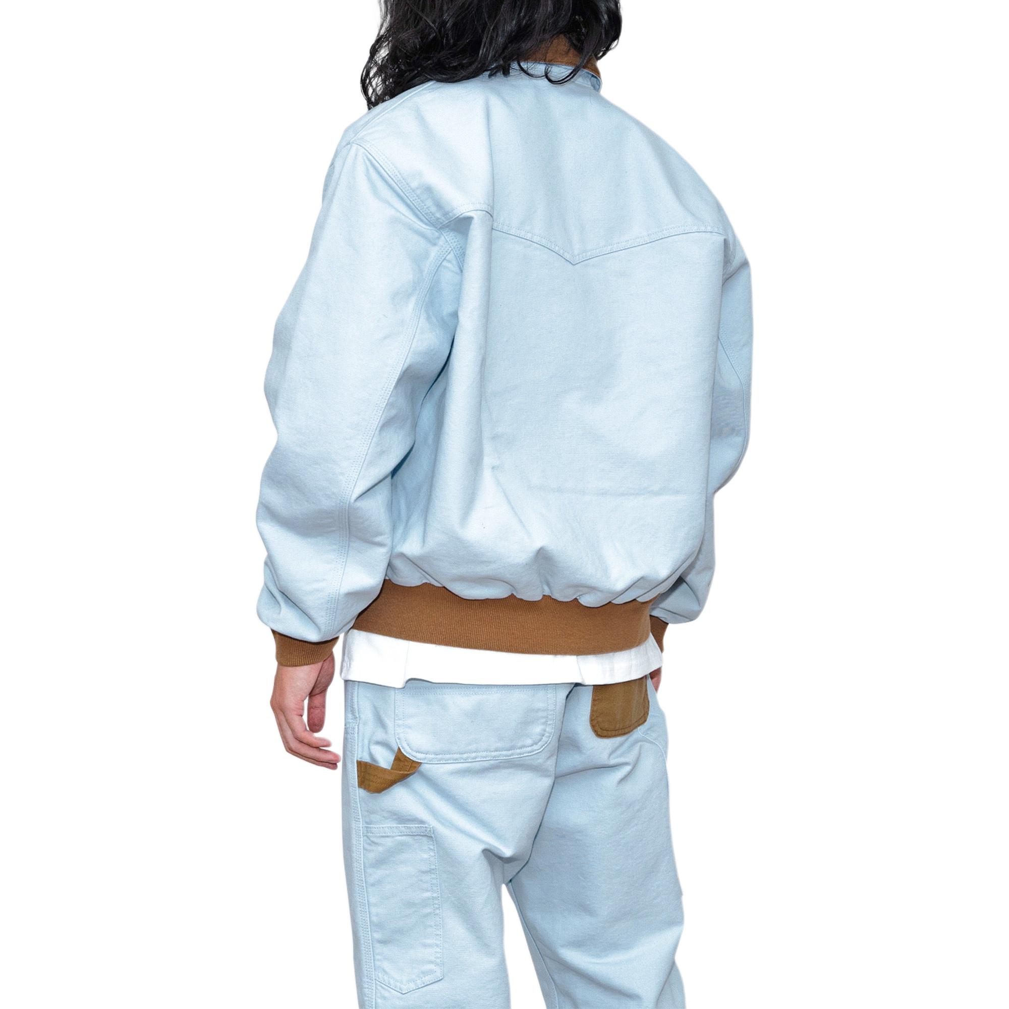 Details for カーハート WIP SS24 新年限定 サンタフェジャケット ライトブルー ユニセックス. I034238-23F-2M702