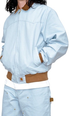 カーハート WIP SS24 新年限定 サンタフェジャケット ライトブルー ユニセックス. I034238-23F-2M702 Sizing カーハート WIP SS24 新年限定 サンタフェジャケット ライトブルー ユニセックス. I034238-23F-2M702