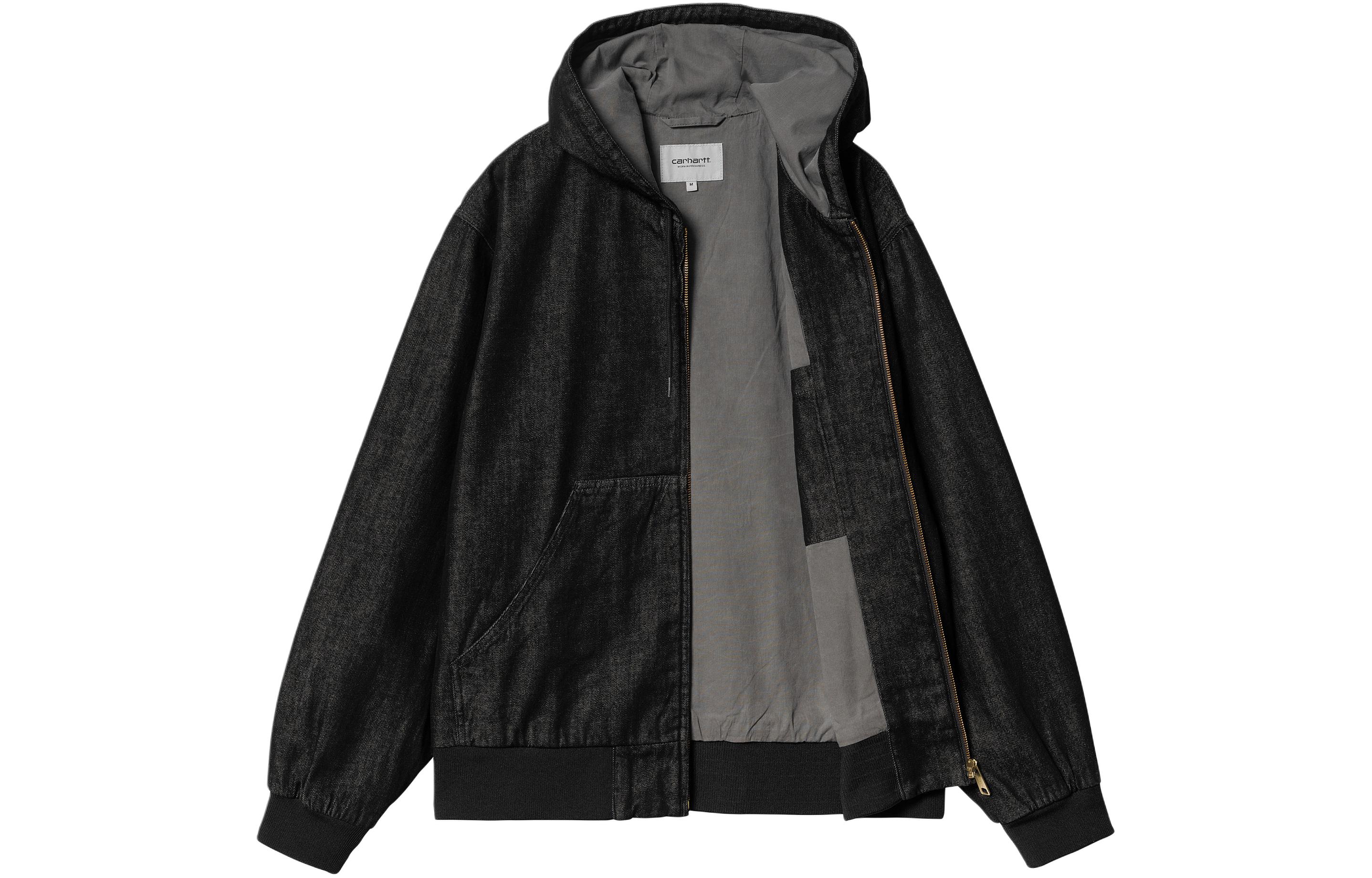 Shop Carhartt WIP SS24 OG Active Jacket Loose Fit Hitam Jaket Saku. A241002-89-2Y