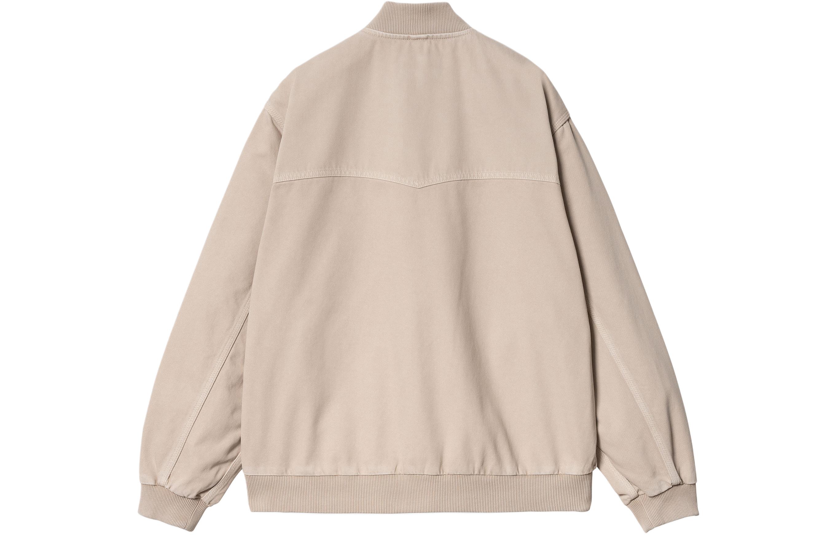 Lookbook 칼하트 WIP SS24 OG 산타페 봄버 재킷 오프 화이트 야구 칼라. I033111-1YC-4J