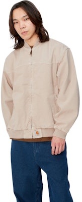 칼하트 WIP SS24 OG 산타페 봄버 재킷 오프 화이트 야구 칼라. I033111-1YC-4J Shop 칼하트 WIP SS24 OG 산타페 봄버 재킷 오프 화이트 야구 칼라. I033111-1YC-4J