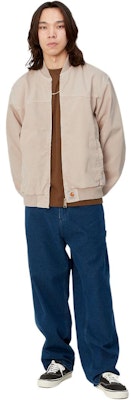 칼하트 WIP SS24 OG 산타페 봄버 재킷 오프 화이트 야구 칼라. I033111-1YC-4J Purchase 칼하트 WIP SS24 OG 산타페 봄버 재킷 오프 화이트 야구 칼라. I033111-1YC-4J