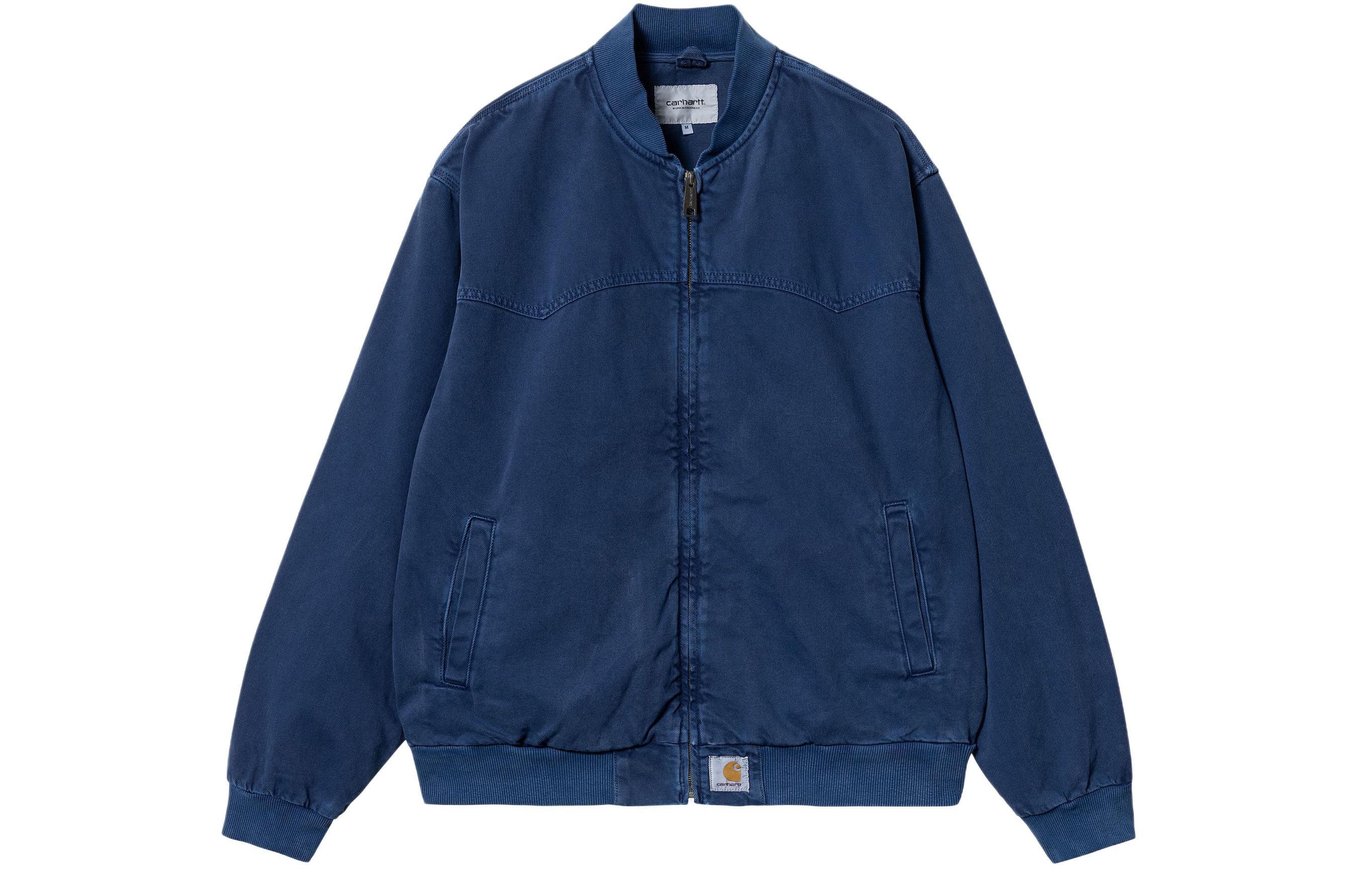 Order Carhartt WIP SS24 OG Santa Fe Bomber Jaket Biru Navy Pria. I033111-1ZF-4J