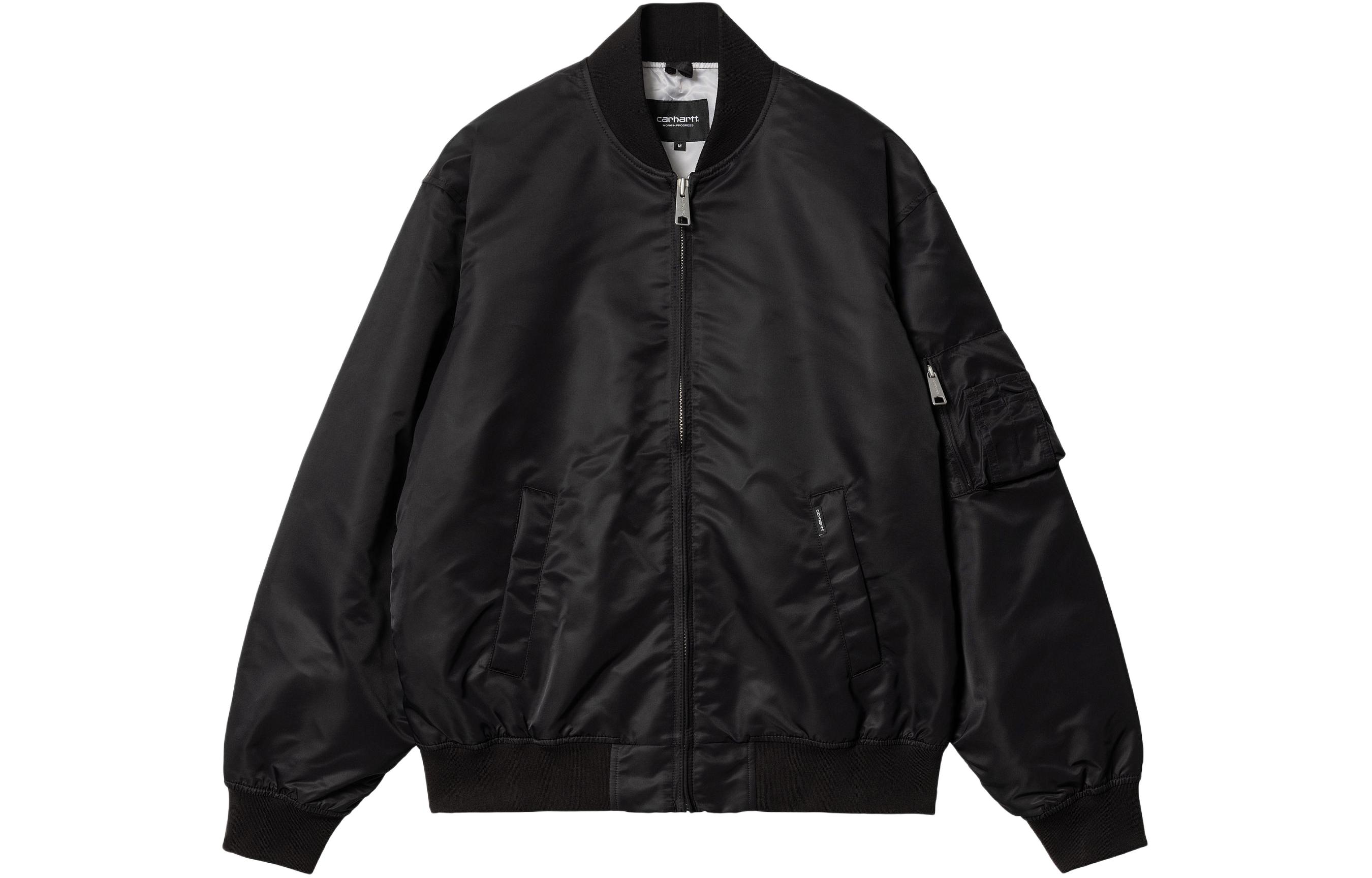 Carhartt WIP SS24 Otley Bomber Retro Zip Pocket Jacket Unisex Black I032975-89-XX