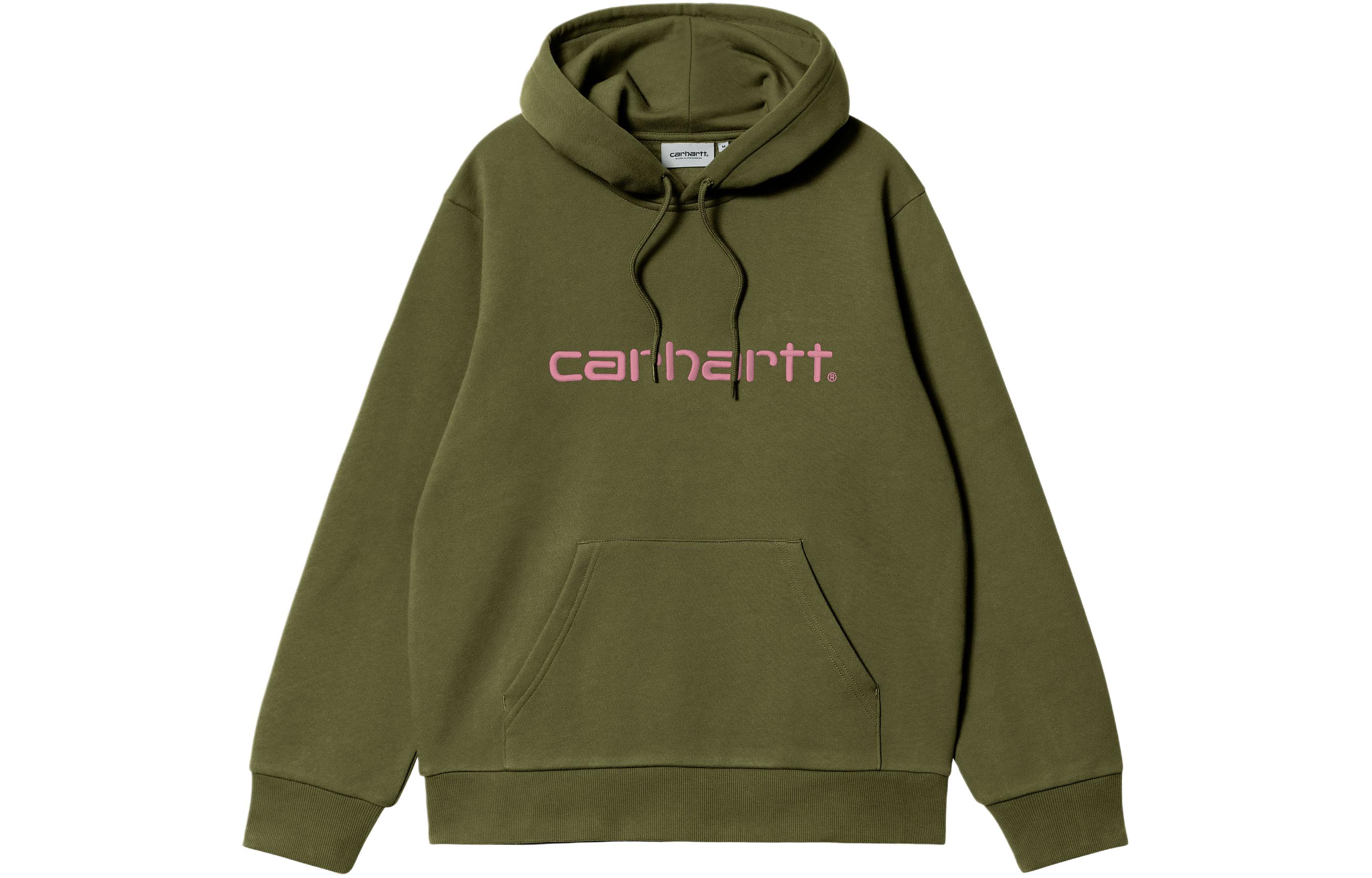 Carhartt WIP SS24 Oversized Embroidered Hoodie Unisex Green Long Sleeve Sweatshirt I030547-24D-XX